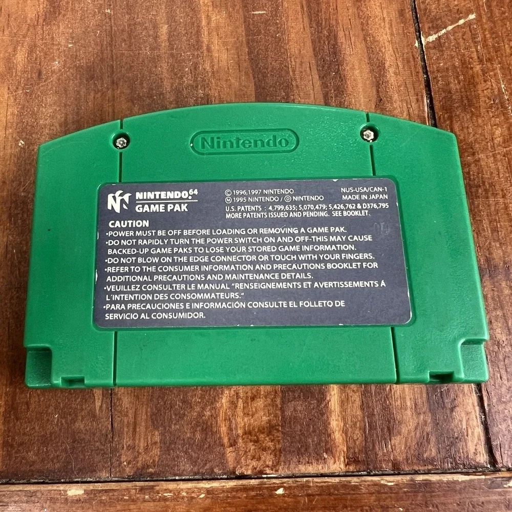 Rayman 2 The Great Escape Nintendo 64 N64 Authentic Green NOT TESTED USED